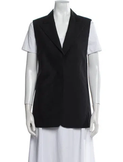 Pre-owned Fendi Mohair Vest In Black
