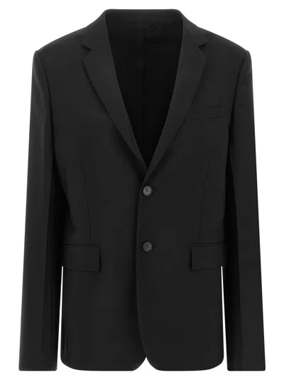 Fendi Mohair-wool Blend Blazer In Black