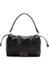 Fendi Large Top Handle Shoulder Bag In Black