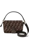 Fendi Mamma Baguette Medium Velvet Bag Women In Brown