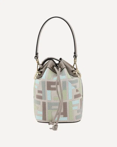 Fendi Beige Mon Tresor Minibag In Multi