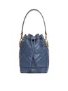 Fendi Borsa A Secchiello Mon Tresor In Pelle Avio  Donna In Blue