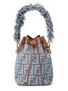 Fendi "mon Tresor" Bag In Jacquard Ff In Blue