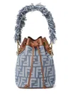 Fendi "mon Tresor" Bag In Jacquard Ff In Blue