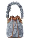 Fendi "mon Tresor" Bag In Jacquard Ff In Blue