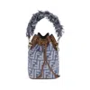 Fendi "mon Tresor" Bag In Jacquard Ff In Blue