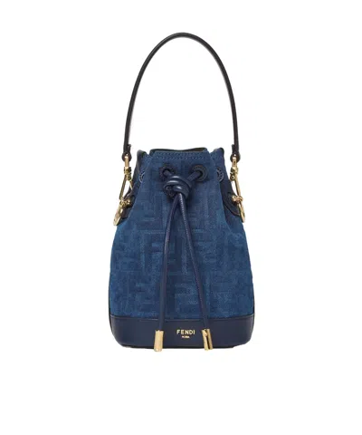 Fendi Mon Tresor Bucket Bag In Blue