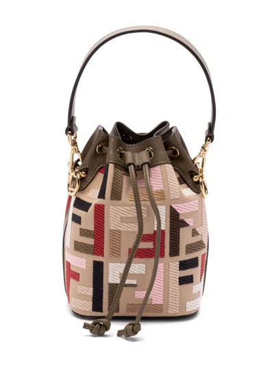 Fendi Mon Tresor Bucket Bag In Braun