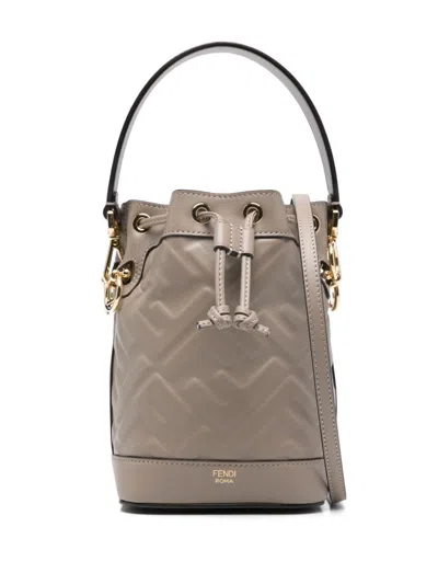 Fendi Mon Tresor Bucket Bag In Brown
