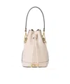 Fendi Mon Tresor Camelia Leather Mini-bag In Brown