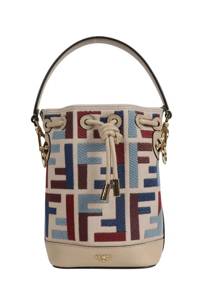 Fendi Mon Tresor Canvas Mini Bucket Bag In Multi