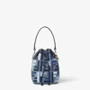 Fendi Mini Mon Tresor Denim Bucket Bag