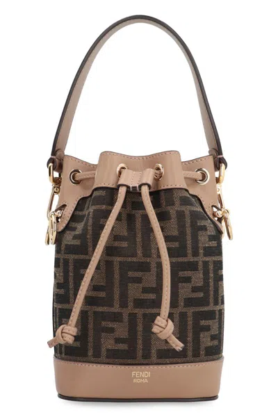 Fendi Mon Tresor Fabric Mini-bag In Brown