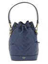 Fendi Borsa A Secchiello Mon Tresor In Pelle Avio  Donna In Blue