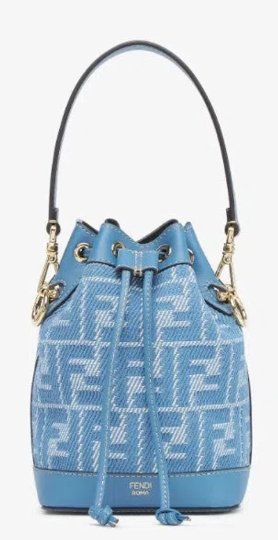 Fendi Mon Tresor Light Blue Bucket Bag