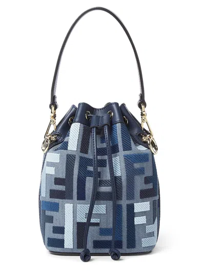 Fendi "mon Tresor" Mini Bag In Blue