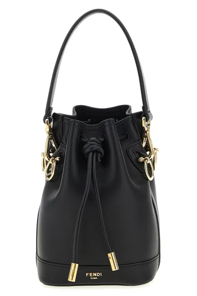 Fendi 'mon Tresor' Mini Bucket Bag In Black