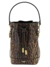 Fendi Mon Tresor Mini Bucket Bag In Brown