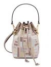 Fendi Monogram Bucket Bag Adjustable Strap In Green