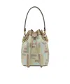 Fendi Mon Tresor Drawstring Bucket Bag In Nude