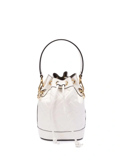 Fendi `mon Tresor Mini` Bucket Bag In White