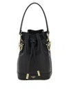 Fendi Mon Tresor Mini Leather Bucket Bag In Black