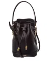 Fendi Mon Tresor Mini Leather Bucket Bag In Black