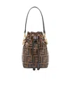 Fendi Mini Mon Tresor Ff Quilted Leather Bag In Brown