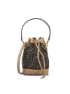 Fendi Mon Tresor Ff Jacquard Bucket Bag