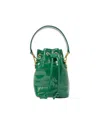 Fendi Mon Tressor Bucket Mini Coconut Green In Green