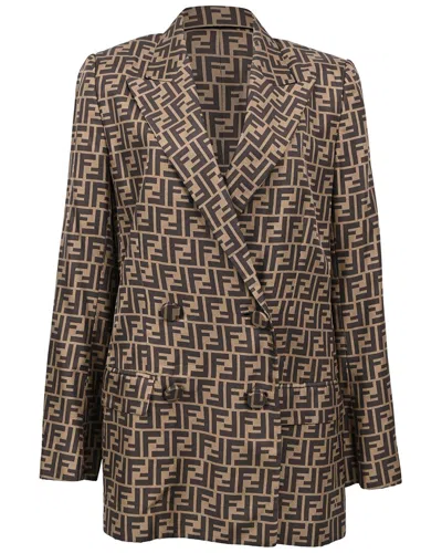 Pre-owned Fendi Monogram Blazer, Size It 38 (authentic Pre-loved)