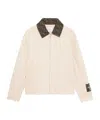 Fendi Monogram-collar Jacket In Neutral