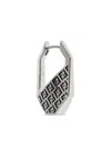Fendi Monogram Earrings In Silver