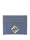 Fendi Portacarte In Pelle Stampata  Donna