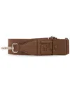 Fendi Monogram-jacquard Bag Strap In Brown