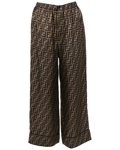 Pre-owned Fendi Monogram Palazzo Trouser