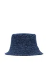 Fendi Cappello Da Pescatore In Denim Ricamato  Uomo