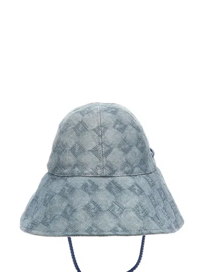 FENDI MONOGRAM-PATTERN HAT