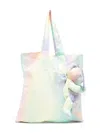Fendi Monogram-print Bear-detail Tote Bag In Multicolour