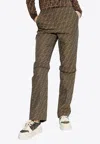 Fendi Monogram Print Casual Pants
