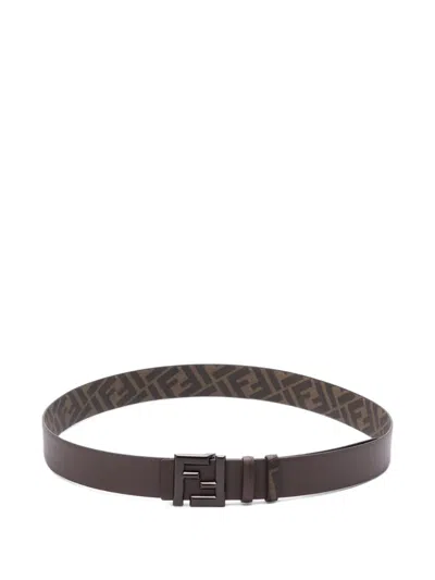FENDI MONOGRAM-PRINT REVERSIBLE BELT