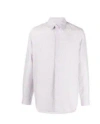 Fendi Silk Shirt With Embossed Pattern In White