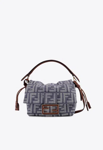 Fendi Monogram Tote Bag In Blue