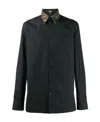 Fendi Monogram Trim Shirt In Black
