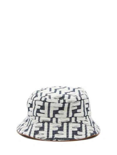 Fendi Ff Bucket Hat In Blue