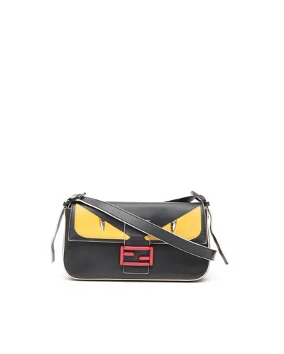 Fendi Monster Baguette Bag In Purple
