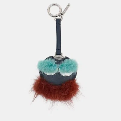 Pre-owned Fendi Monster Keychain And Mirror In Multi
