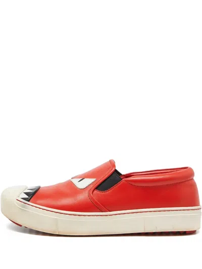 Pre-owned Fendi Monster Sneakers