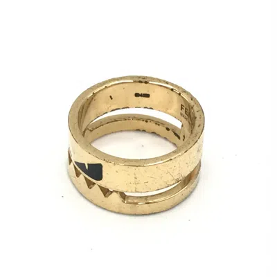 Pre-owned Fendi Monster Women's Ring () In Gold