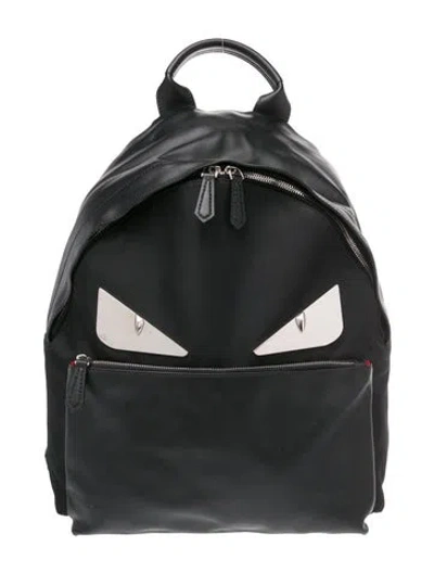 Pre-owned Fendi Monsters Backpack In Black
